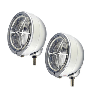 Phares additionnels LED 4,5 pouces pour Harley Softail et Road King - vue 4