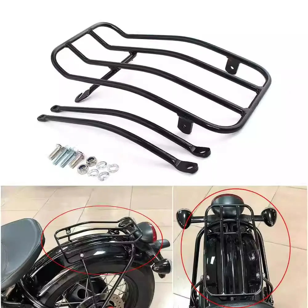 Support Porte-Bagages Arrière en Acier pour Triumph Bonneville Bobber - vue 2