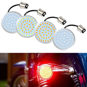Inserts LED de clignotant 2 pouces pour Harley Touring Softail Dyna Sportster - vue 3