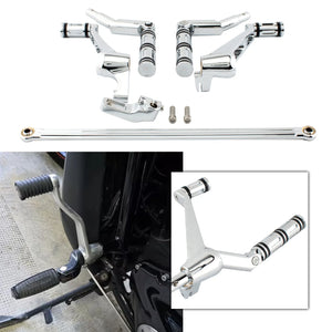 Kit complet commandes avancées, repose-pieds, leviers et biellettes pour Harley-Davidson Night Rod VRSC Special 2007-2017, V-Rod Muscle 2002-2017 – photo 3/12