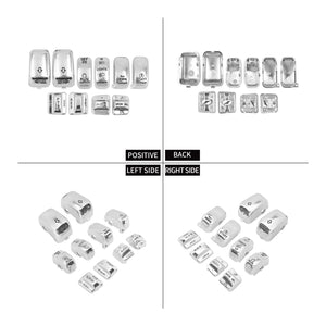Kit de caches boutons de commodos chromés pour Harley-Davidson Touring - vue 3