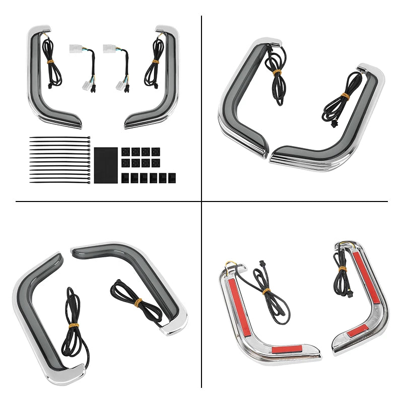 Feux LED de grilles de carénage inférieur pour Harley Touring - vue 5