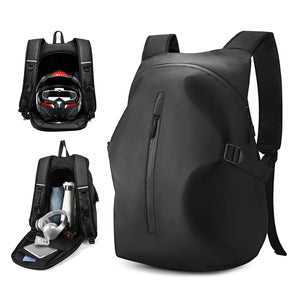 Sac à dos moto noir 40L avec bandes réfléchissantes - vue 7