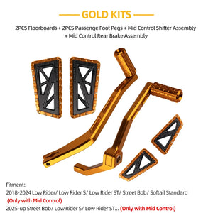 Kit Commandes Centrales (Mid Control) Repose-Pieds + Levier de Frein CNC - Harley-Davidson Softail Low Rider S/ST 2018 et plus récent – photo 12/36