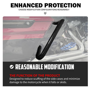 Barre de protection de sacoches noire pour Harley-Davidson Touring - vue 3