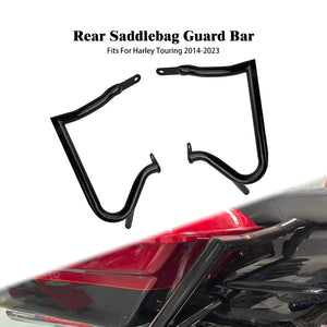 Barre de protection de sacoches noire pour Harley-Davidson Touring - vue 1