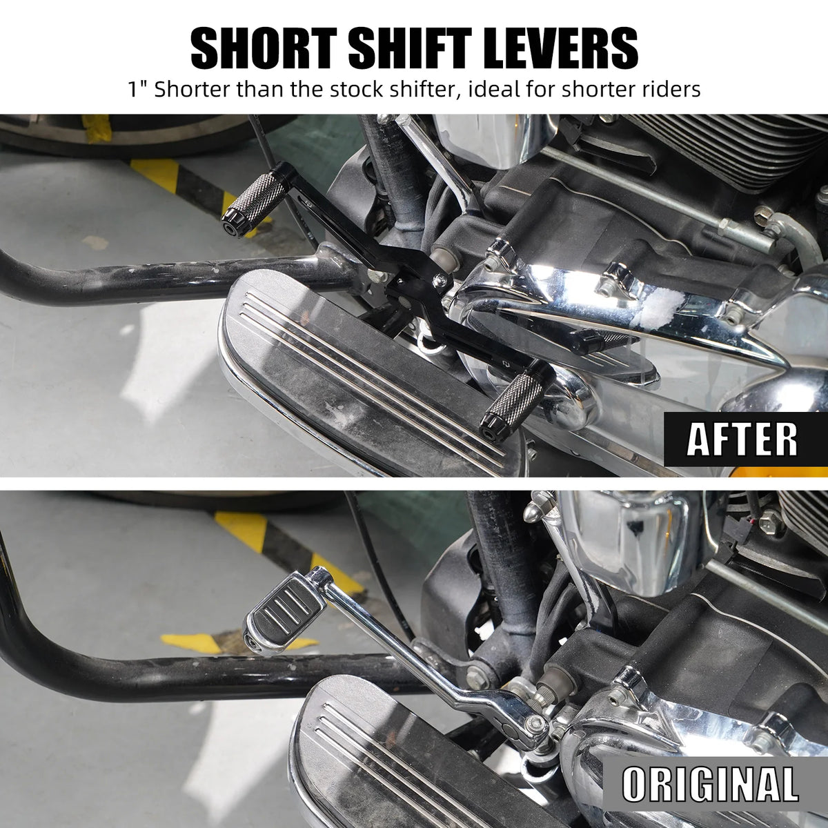 Levier de Sélecteur Court/Long CNC pour Harley Street Glide, Road Glide, Road King, Ultra Limited – photo 3/16
