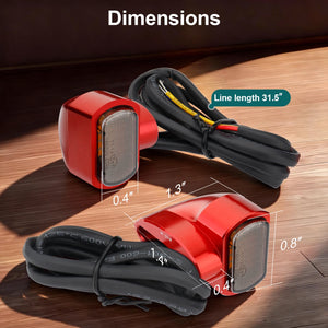 Clignotants arrière LED mini avec stop et veilleuse pour Harley Touring, Softail, Sportster et Dyna - vue 6