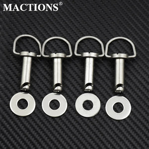 Kit de Fixations Chromées pour Sacoches Rigides Harley (4 pièces) - vue 7