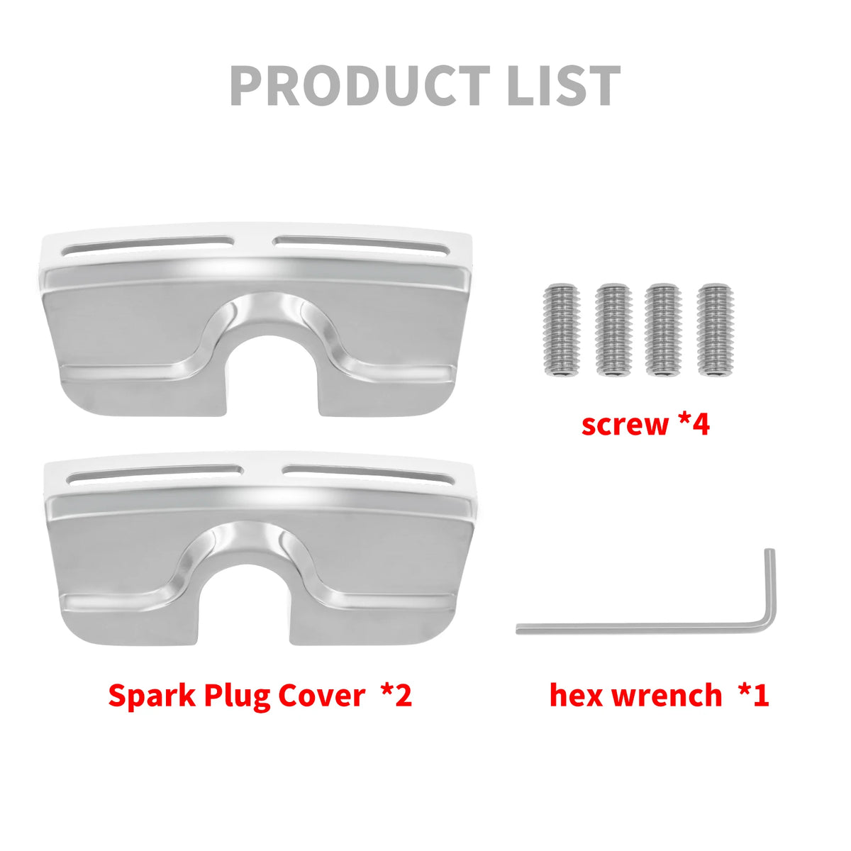 Caches de bougies et vis de culasse pour Harley Twin Cam - vue 2
