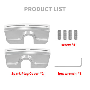 Caches de bougies et vis de culasse pour Harley Twin Cam - vue 2