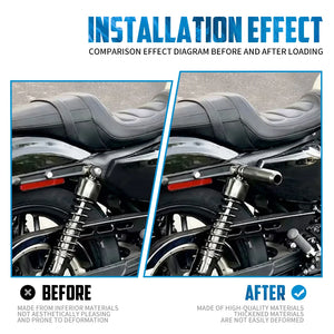 Slider de cadre noir pour Harley Sportster fixé sur amortisseur - vue 4