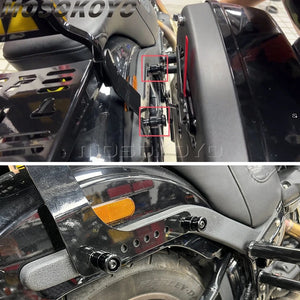 Kit de fixation CNC pour sacoches rigides Harley Softail Low Rider ST / Sport Glide - vue 5