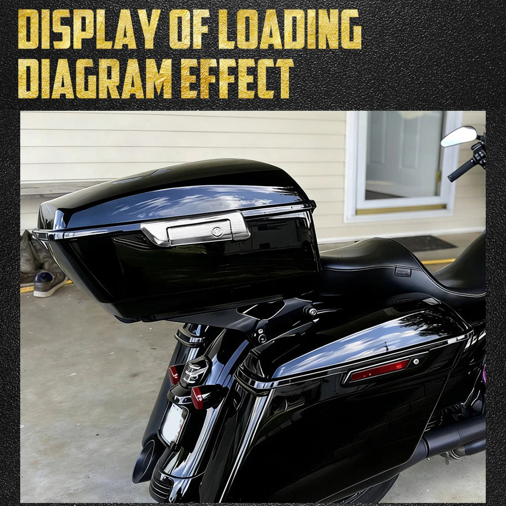 Top Case King Tour Trunk 13,7" avec Doublure Moquette - Harley-Davidson Touring CVO 2014-2025 – photo 2/8