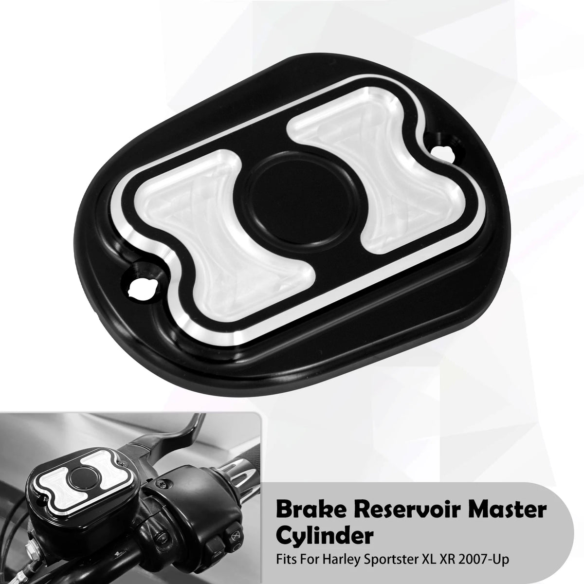 Cache de maître-cylindre de frein avant noir pour Harley-Davidson Sportster - vue 7