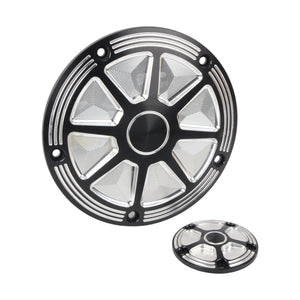Derby cover noir usiné pour Harley Touring Softail Dyna - vue 1