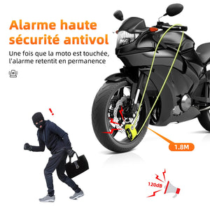 Bloque-disque moto Extractme avec alarme 120 dB rechargeable - vue 2