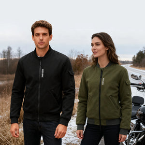 Blouson bomber moto homme WOSAWE noir hiver - vue 3