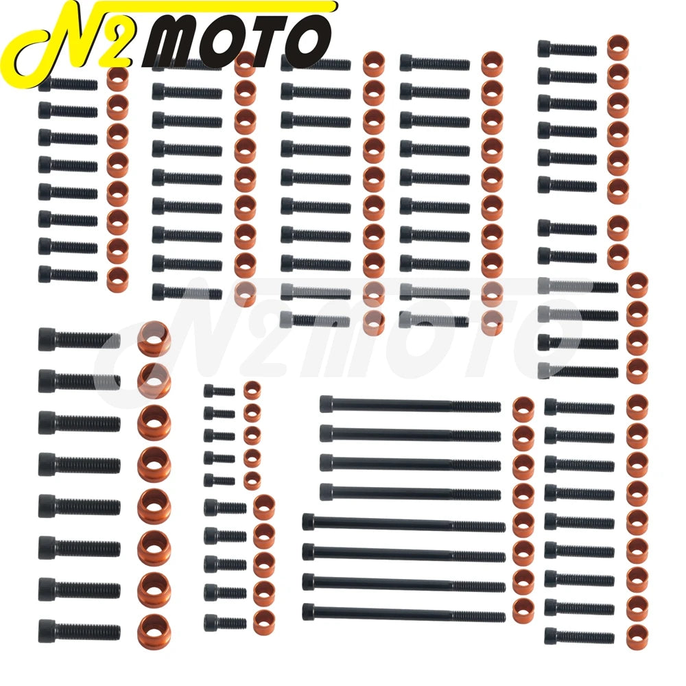Kit de boulons et caches colorés pour moteur Harley M8 - vue 5