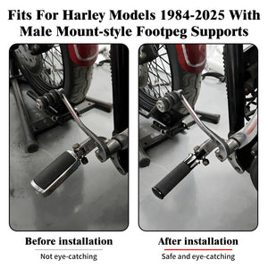 Repose-pieds passager chromé pour Harley-Davidson - vue 2
