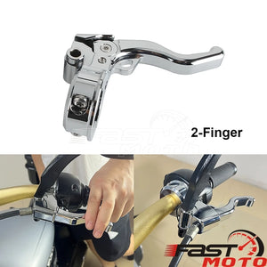 Levier d'embrayage chromé en aluminium pour moto Harley-Davidson Dyna - vue 19