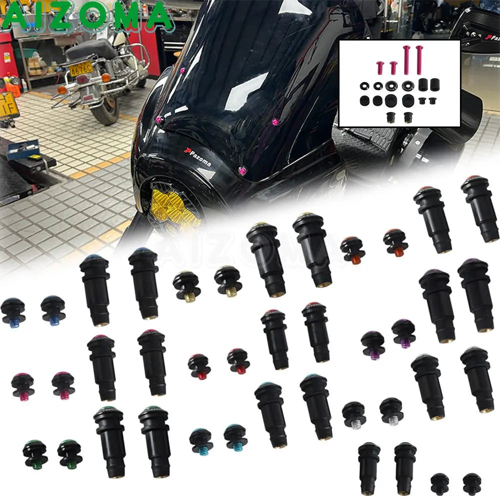 Kit d'entretoises anti-turbulence pour pare-brise - Harley Softail Low Rider S, Street Bob – photo 2/16