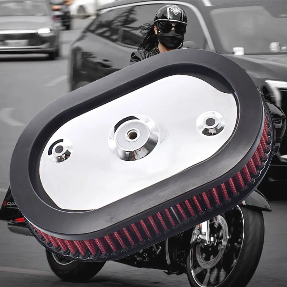 Filtre à air rouge de remplacement pour Harley Softail et Touring - vue 5