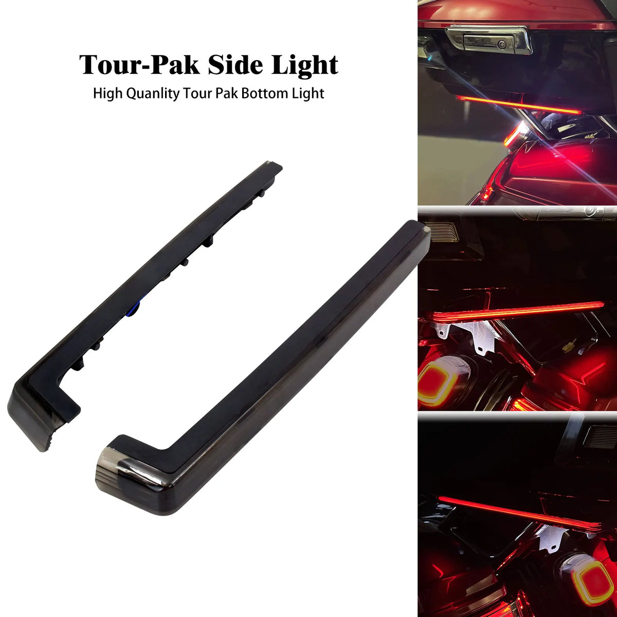 Feu LED latéral rouge pour top case de Harley-Davidson Touring - vue 8