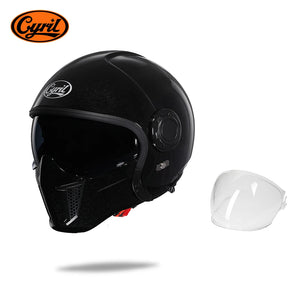 Casque moto modulable rétro, mentonnière relevée - vue 13