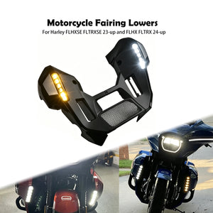 Bas de Carénage Noir Brillant avec Becquet Menton et LED - Harley-Davidson Touring FLHXSE 2023-2026 – photo 1/8
