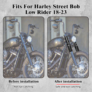 Caches de Fourche Avant Haut/Bas en Aluminium - Harley-Davidson Softail Street Bob & Low Rider 2018-2025 – photo 4/7