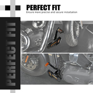 Kit commandes avancées NICECNC avec repose-pieds, frein et sélecteur pour Harley-Davidson Dyna 2000-2017 – photo 4/9