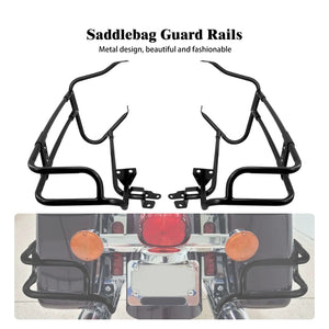 Kit noir de support et arceau de protection pour sacoches d'une Harley-Davidson Touring - vue 7