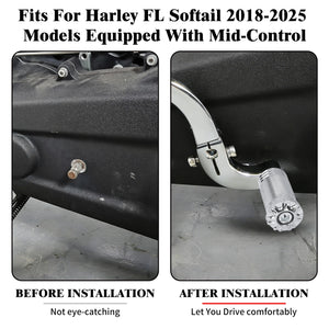 Levier de sélecteur de vitesse chromé pour Harley-Davidson Softail - vue 2