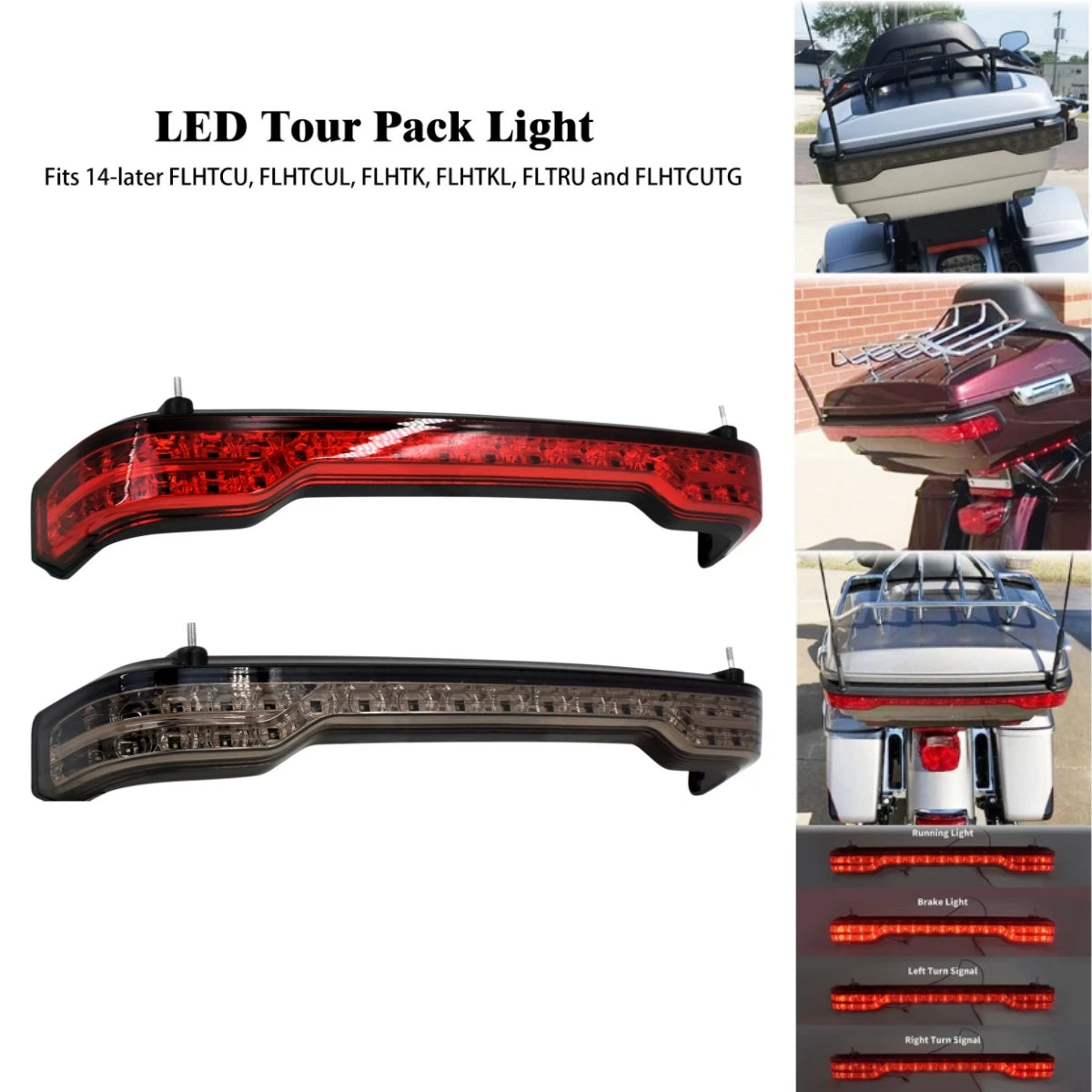 Feu LED de Tour-Pak pour Harley Touring - vue 1