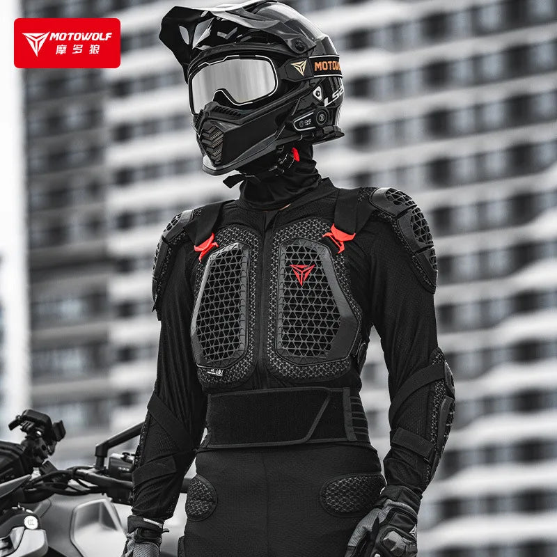 Blouson moto avec protections intégrales - vue - vue 5