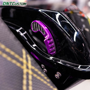 Kit de loquets de sacoches en aluminium CNC et fibre de carbone pour Harley Touring - vue 6