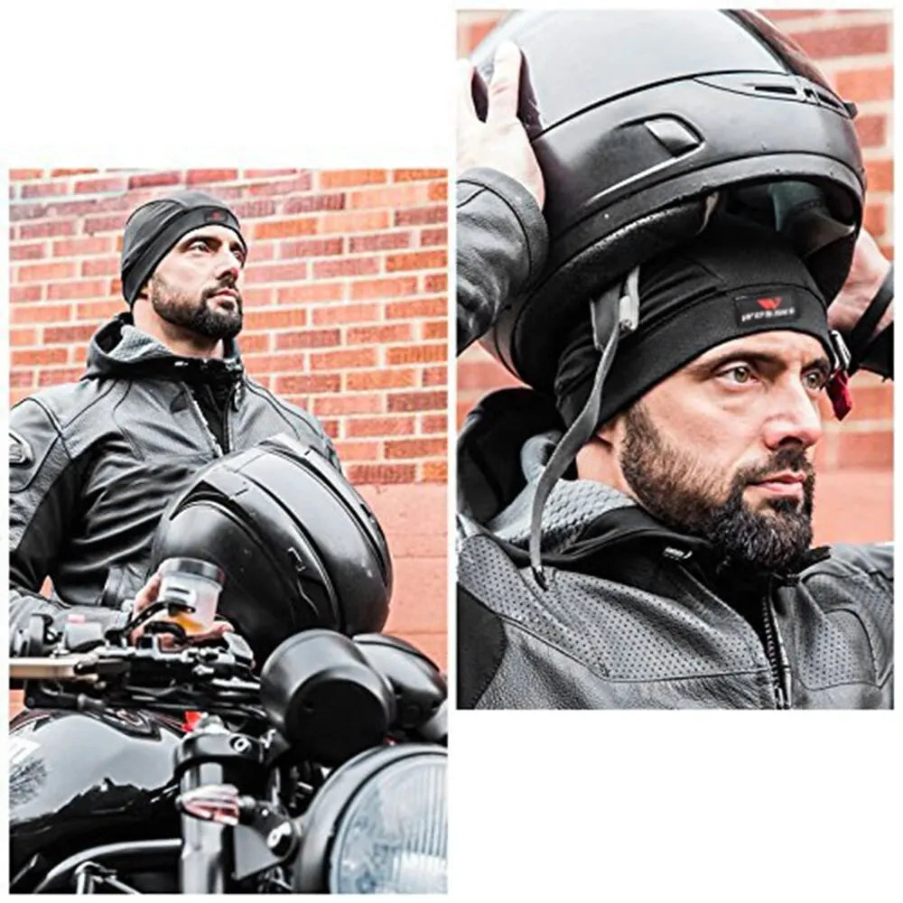 Sous-casque WOSAWE bleu respirant pour moto - vue 4