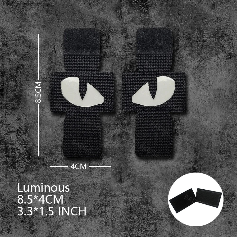 Écusson tactique phosphorescent yeux de chat - vue 16