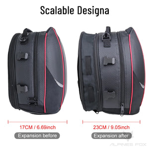 Sacoche de selle arrière noire imperméable pour moto - vue 5