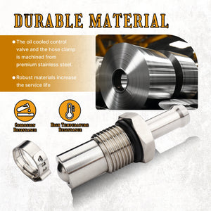 Valve de Régulation d'Huile M8 en Acier Inoxydable - Harley-Davidson Touring et Softail (Moteur M8 Refroidi par Huile) 2017 et plus – photo 3/6