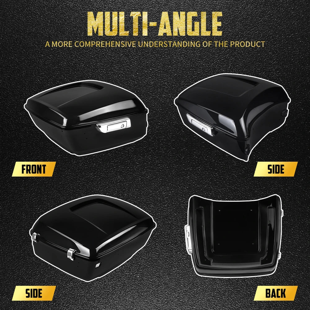 Top Case King Tour Trunk 13,7" avec Doublure Moquette - Harley-Davidson Touring CVO 2014-2025 – photo 3/8