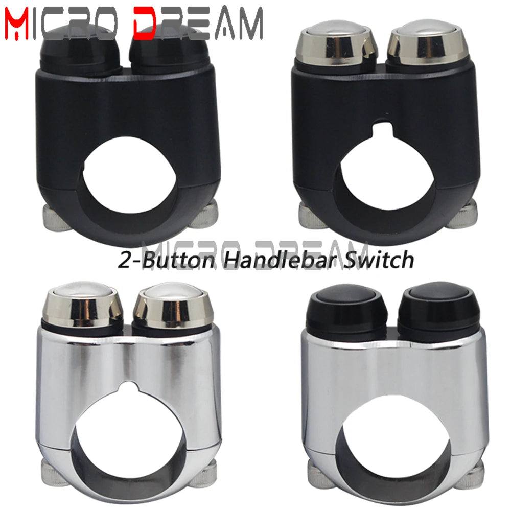 Commodo de guidon à boutons pour Harley - vue 1