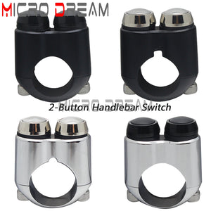 Commodo de guidon à boutons pour Harley - vue 1