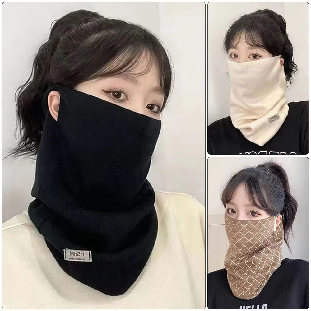 Cache-cou masque en polyester tricoté pour l'hiver - vue 3