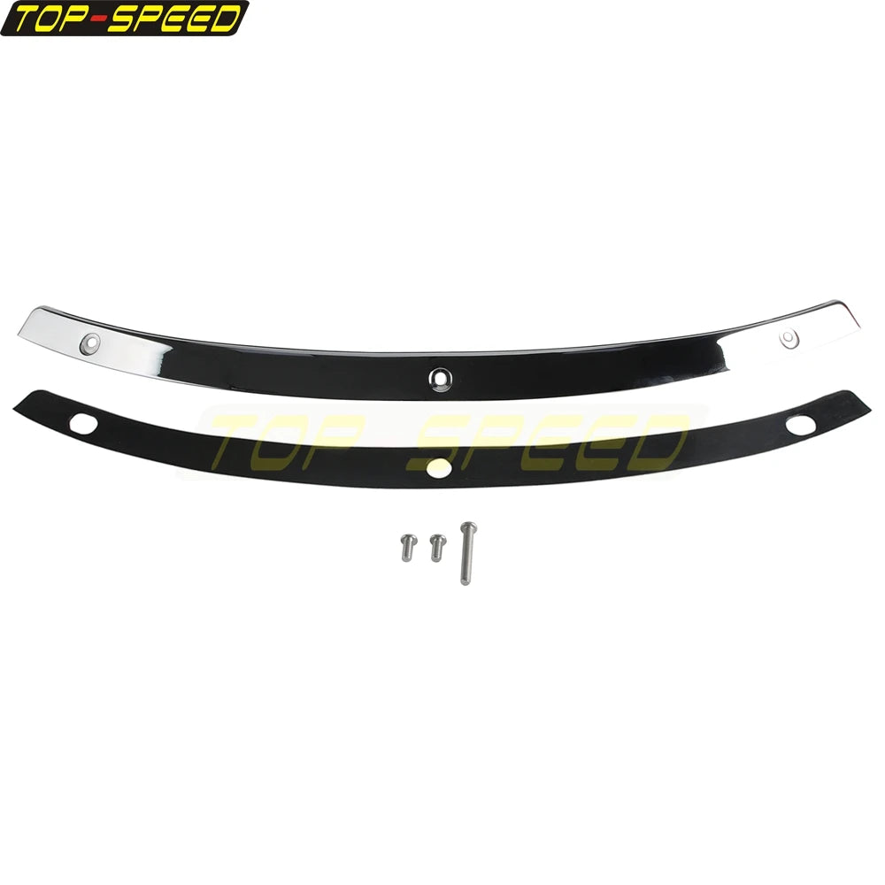 Bandeau chromé de garniture de pare-brise pour moto Harley-Davidson Touring - vue 7