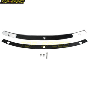 Bandeau chromé de garniture de pare-brise pour moto Harley-Davidson Touring - vue 7