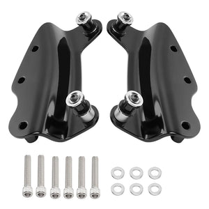 Kit de fixation amovible 4 points noir ou chrome pour Harley Touring - vue 10