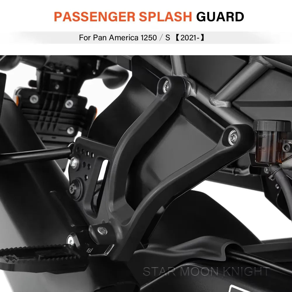 Caches latéraux noirs en aluminium pour Harley-Davidson Pan America - vue 1