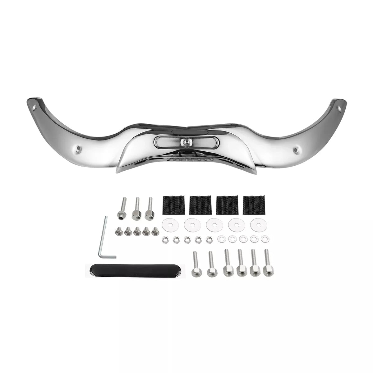 Garniture de pare-brise moto noire pour Harley Road Glide - vue 6